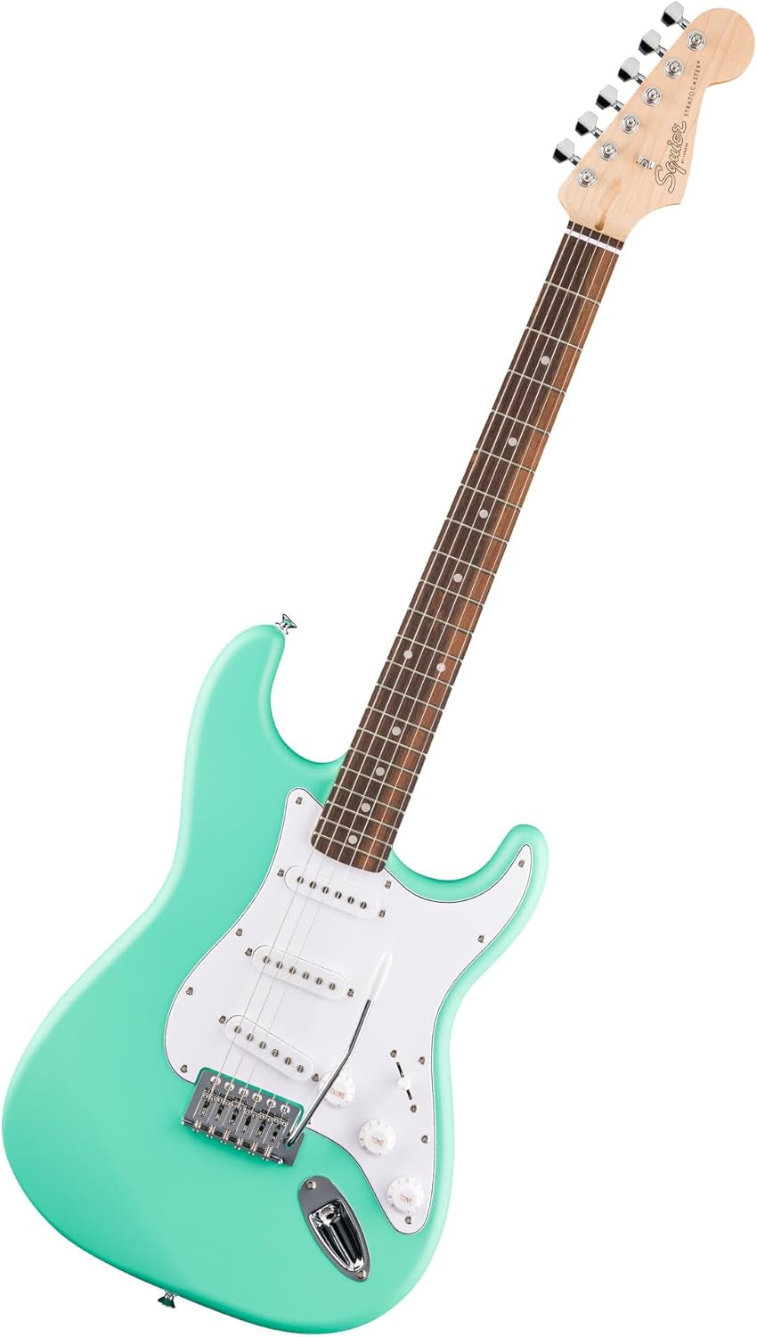 Squier Debut Series Stratocaster Electric Guitar, Beginner Guitar, with 2-Year Warranty, Includes Free Lessons, Black with Matte Finish