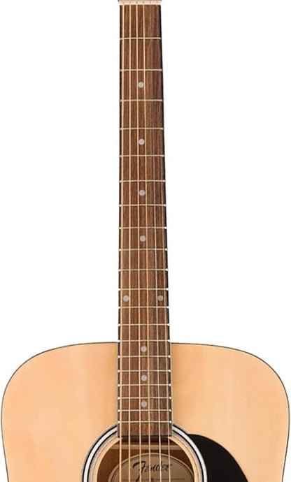 Dreadnought Acoustic Guitar - Natural Bundle with Gig Bag, Tuner, Strings, Picks,  Play Online Lessons, and Austin Bazaar Instructional DVD