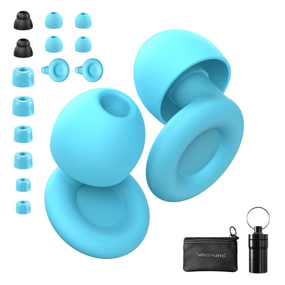 Ear Plugs for Sleeping Noise Reduction Reuseable, Concerts, Focus, Travel, Work, High Fidelity– 7 Pair Eartips – Flexible Soft-Touch – NRR of 24 and 27 Db Noise Cancelling Black Red,1 Count(Pack of 1)